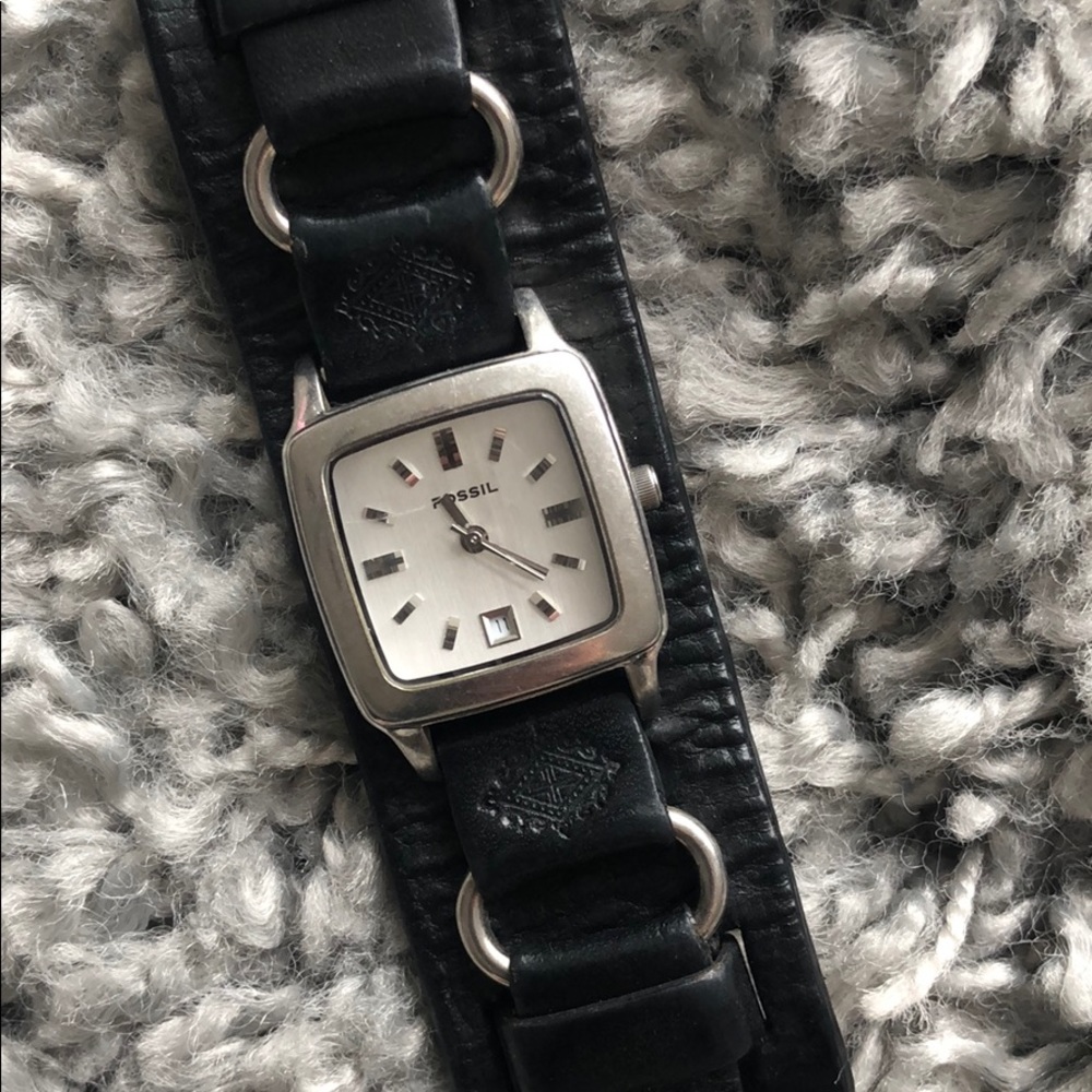 Fossil Leather Wrap Watch